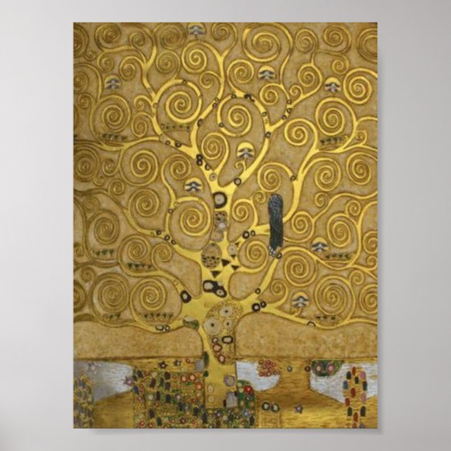 Gustav Klimt Livets träd Poster (Framsidan)