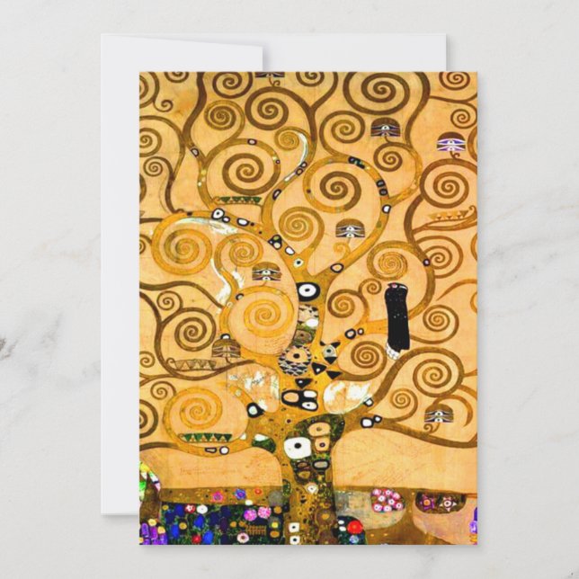 Gustav Klimt Livets träd Spara Datumet (Framsida)