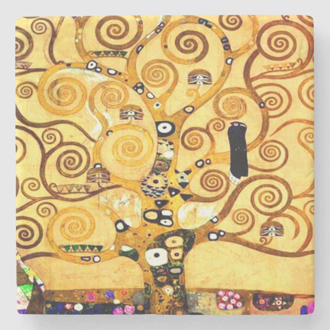 Gustav Klimt Livets träd Stenunderlägg (Framsidan)