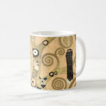 Gustav Klimt - Livets träd, Stoclet Frieze Kaffemugg<br><div class="desc">The Livets träd,  Stoclet Frieze,  central del av den lämnat panelen - Gustav Klimt,  kartong,  1909</div>