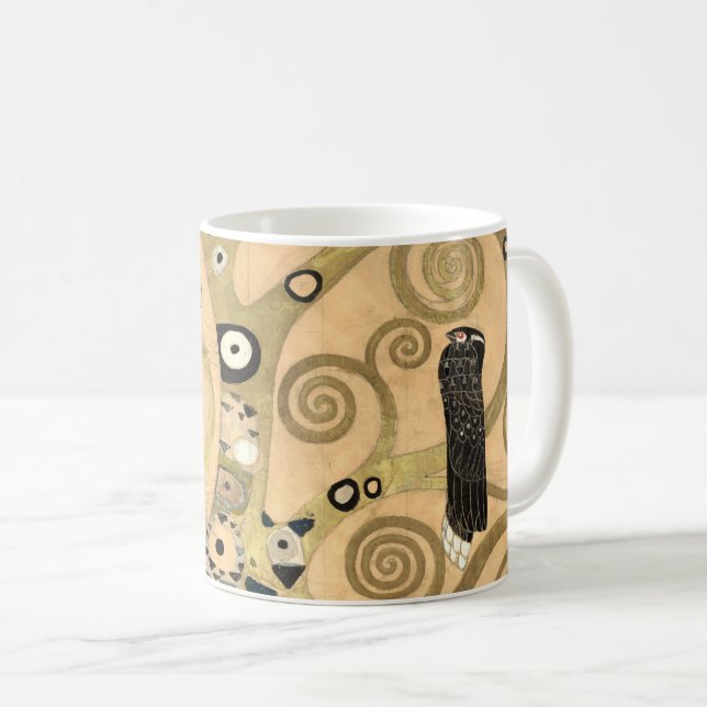 Gustav Klimt - Livets träd, Stoclet Frieze Kaffemugg (Framsida höger)