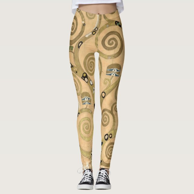 Gustav Klimt - Livets träd, Stoclet Frieze Leggings (Framsida)