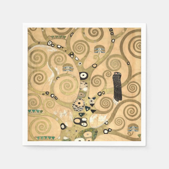 Gustav Klimt - Livets träd, Stoclet Frieze Pappersservett (Framsidan)