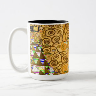 Gustav Klimt Livets träd Två-Tonad Mugg