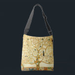 Gustav Klimt Livets träd Vintagen Art nouveau Axelväska<br><div class="desc">Gustav Klimt Livets träd Vintage Art nouveau PaintingLivets träd, Stoclet Frieze (Fransk: L'Arbre de Vie, Stoclet Frieze) är en målning av den österrikiska symbolmålaren Gustav Klimt. Det slutfördes 1909 och bygger på Art nouveau (Modern) stil i en symbolisk målargenre. Det är inhyst på museet för tillämpad konst i Wien, Österrike....</div>