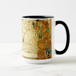 Gustav Klimt Livets träd Vintagen Art nouveau Mugg<br><div class="desc">Gustav Klimt Livets träd Vintage Art nouveau som målar Livets träd, Stoclet Frieze (Fransk: L'Arbre de Vie, Stoclet Frieze) är en målning av den österrikiska symbolmålaren Gustav Klimt. Det slutfördes 1909 och bygger på Art nouveau (Modern) stil i en symbolisk målargenre. Det är inhyst på museet för tillämpad konst i...</div>