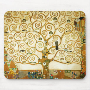 Gustav Klimt Livets träd Vintagen Art nouveau Musmatta