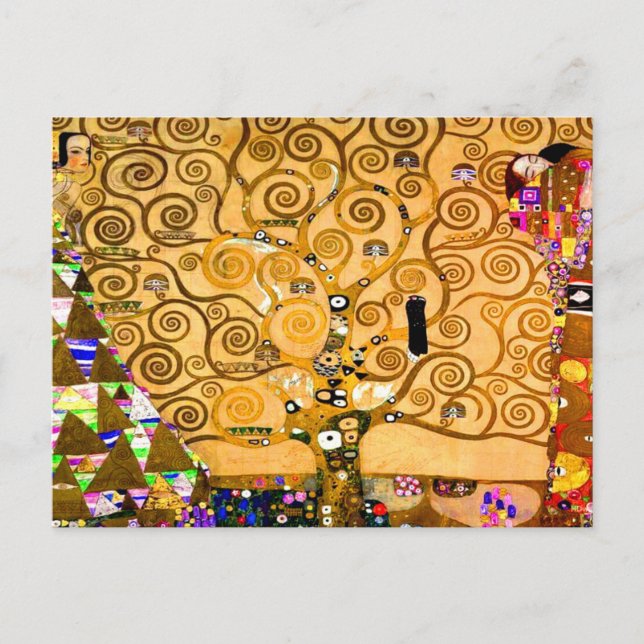 Gustav Klimt Livets träd Vykort (Framsida)
