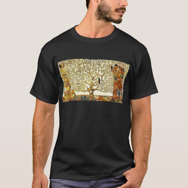 Gustav Klimt - livets trädmålningen T-shirt (Framsida)