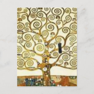 Gustav Klimt - livets trädmålningen Vykort