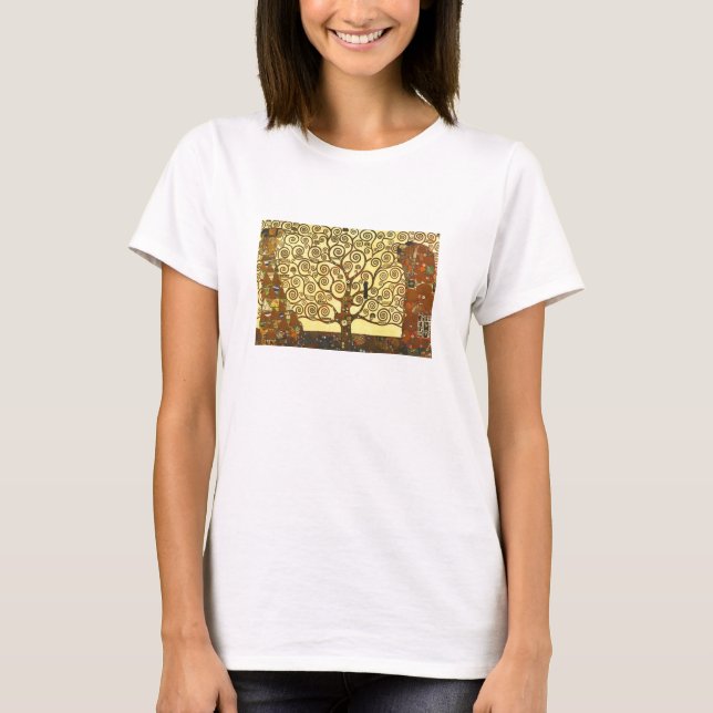 Gustav Klimt livets trädT-tröja Tee Shirt (Framsida)