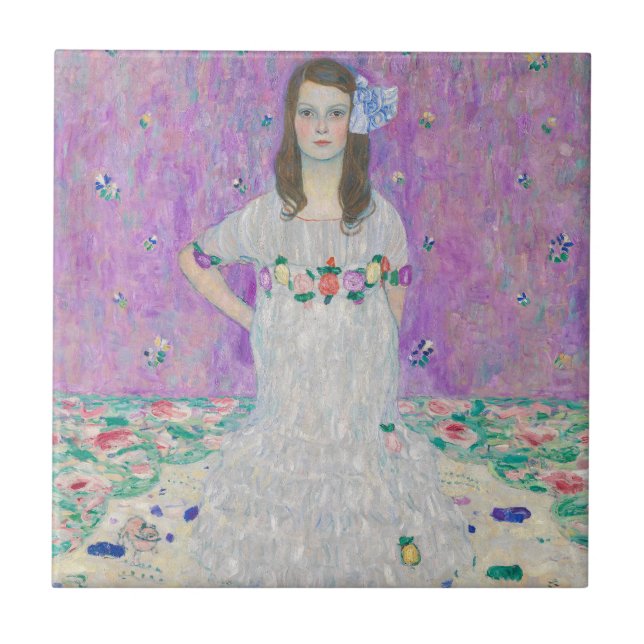 Gustav Klimt - Mada Primavesi Kakelplatta (Framsidan)