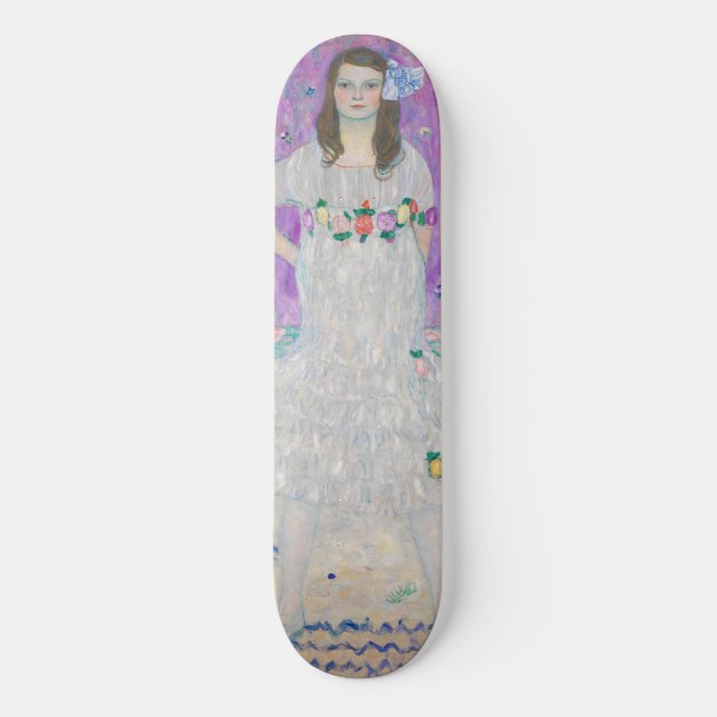 Gustav Klimt - Mada Primavesi Mini Skateboard Bräda 18,5 Cm (Framsida)