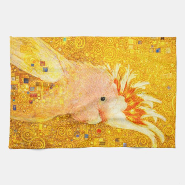 Gustav Klimt Major Mitchell Cockatoo Kökshandduk (Horisontell)
