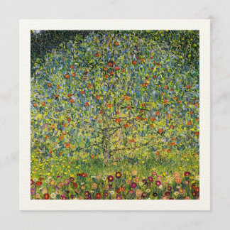 Gustav Klimt målar art nouveau i Apple Träd Meddelande