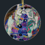 Gustav Klimt målar Junggin Julgransprydnad Keramik<br><div class="desc">Gustav Klimt's Virgin (1913)</div>