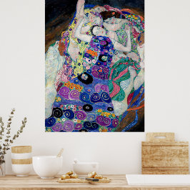 Gustav Klimt målar Junggin Poster