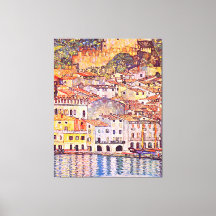 Gustav Klimt Malcesine am Gardasee-målning
