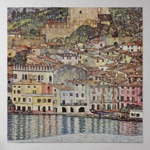 Gustav Klimt - Malcesine Sjö Garda-Italien Poster