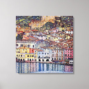 Gustav Klimt - Malcesine vid Gardasjön Italien Canvastryck