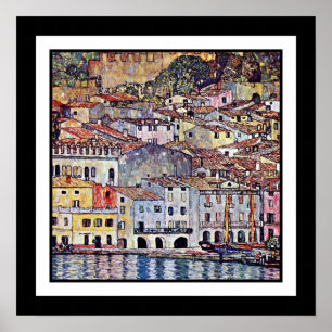 Gustav Klimt - Malcesine vid Gardasjön Italien Poster