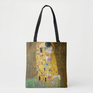Gustav Klimt, målning av Kiss Vintage Art nouveau Tygkasse