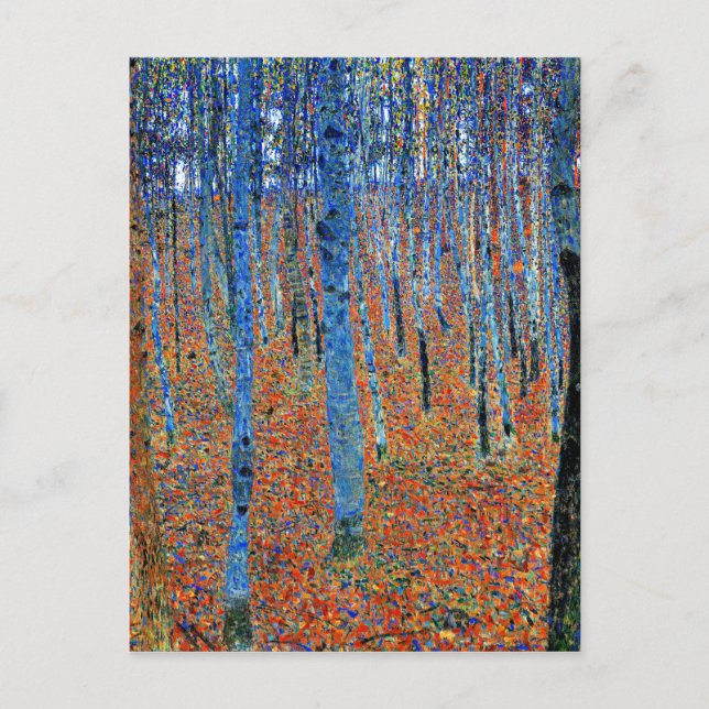 Gustav Klimt-målning, Beech Grove I Vykort (Framsida)