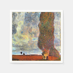 Gustav Klimt-målning, Stora Poplar Träd II Pappersservett