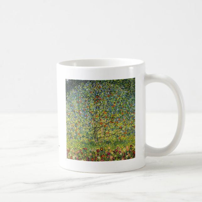Gustav Klimt målningart nouveau det Apple träd Kaffemugg (Höger)
