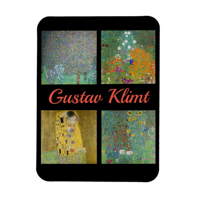 Gustav Klimt Masterbit Patchwork Magnet (Vertikal)