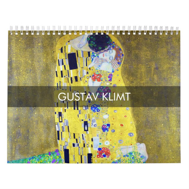 Gustav Klimt Mästerverk Kalender (Omslag)