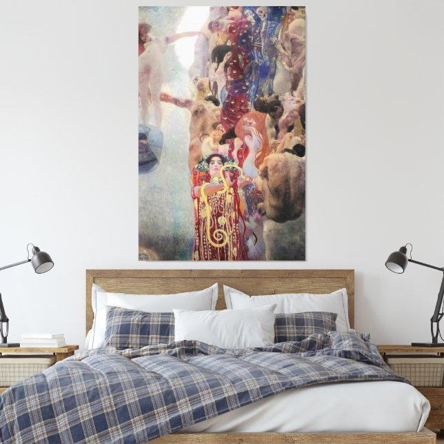 Gustav Klimt- Medicine (1907) Canvastryck (Insitu (sovrum))