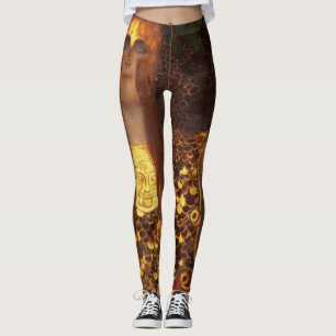Gustav Klimt - Minerva eller Pallas Athena Leggings