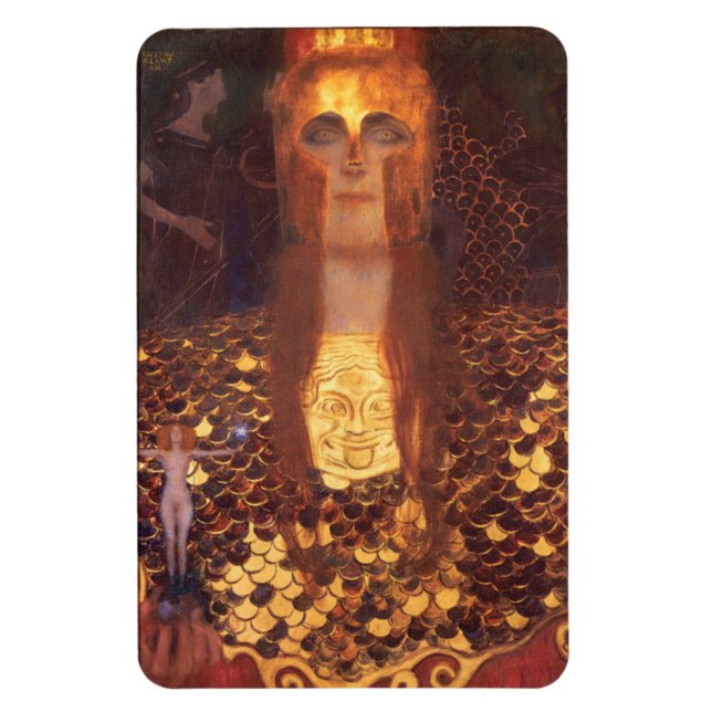 Gustav Klimt Minerva Pallas Athena Magnet (Vertikal)