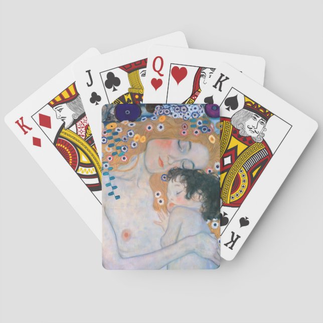Gustav Klimt - Mor och Barn Casinokort (Baksidan)