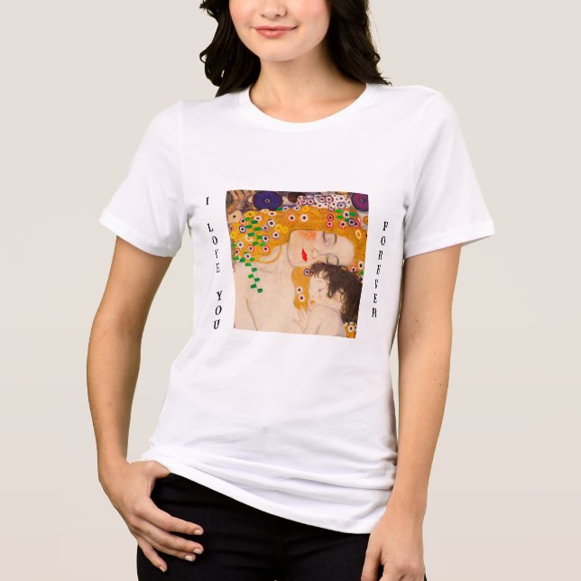 Gustav Klimt - Mor och Barn T Shirt (Framsida)