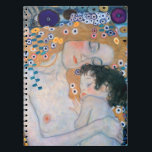 Gustav Klimt - Mor och Child Anteckningsbok<br><div class="desc">Mor and Child (Detailed of Three Ages of Woman) - Gustav Klimt,  Oil on Canvas,  1905</div>