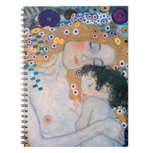 Gustav Klimt - Mor och Child Anteckningsbok