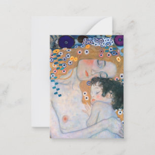 Gustav Klimt - Mor och Child Anteckningskort