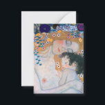 Gustav Klimt - Mor och Child Anteckningskort<br><div class="desc">Mor and Child (Detailed of Three Ages of Woman) - Gustav Klimt,  Oil on Canvas,  1905</div>