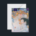 Gustav Klimt - Mor och Child Anteckningskort<br><div class="desc">Mor and Child (Detailed of Three Ages of Woman) - Gustav Klimt,  Oil on Canvas,  1905</div>