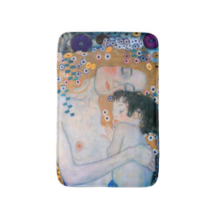 Gustav Klimt - Mor och Child Badrumsmatta