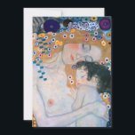 Gustav Klimt - Mor och Child Inbjudningar<br><div class="desc">Mor and Child (Detailed of Three Ages of Woman) - Gustav Klimt,  Oil on Canvas,  1905</div>