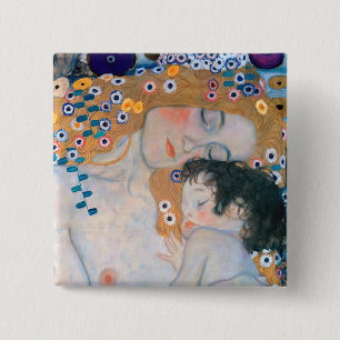 Gustav Klimt - Mor och Child Knapp