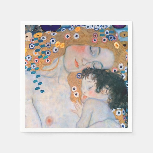 Gustav Klimt - Mor och Child Pappersservett (Framsidan)