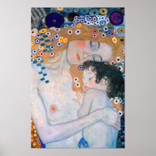 Gustav Klimt - Mor och Child Poster