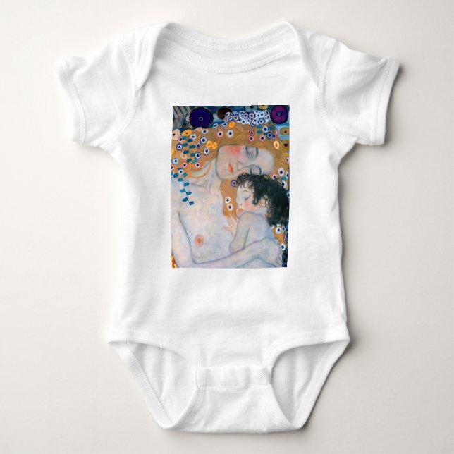 Gustav Klimt - Mor och Child T Shirt (Framsida)