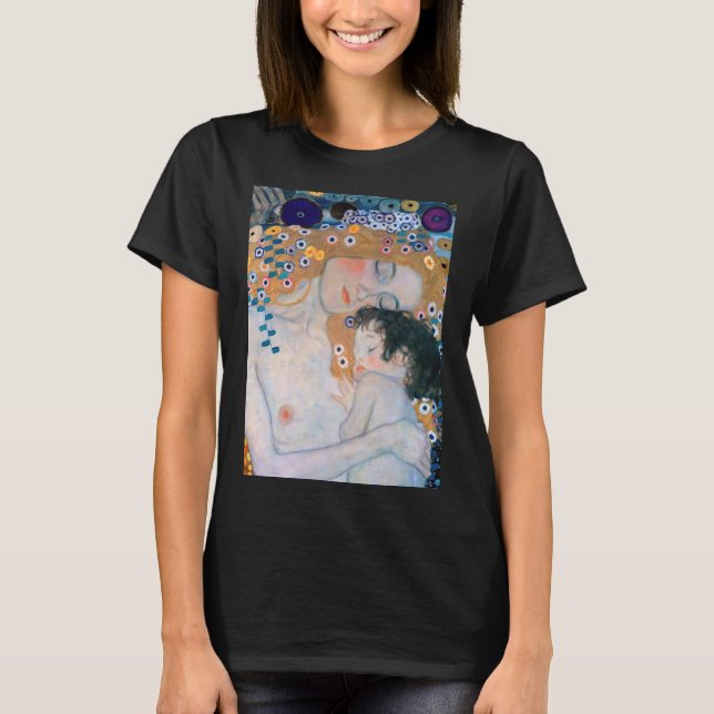 Gustav Klimt - Mor och Child T Shirt (Framsida)