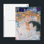 Gustav Klimt - Mor och Child Vykort<br><div class="desc">Mor and Child (Detailed of Three Ages of Woman) - Gustav Klimt,  Oil on Canvas,  1905</div>