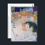 Gustav Klimt - Mor och Child Vykort<br><div class="desc">Mor and Child (Detailed of Three Ages of Woman) - Gustav Klimt,  Oil on Canvas,  1905</div>